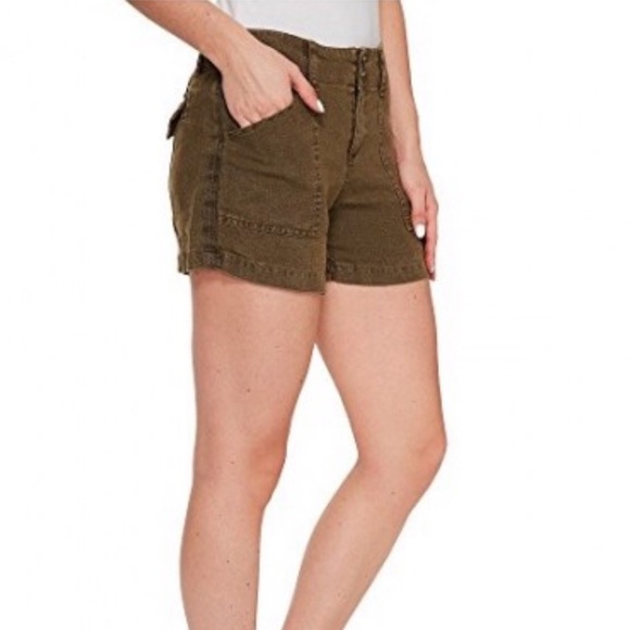 Sanctuary linen olive 🫒 utility shorts - Picture 1 of 6